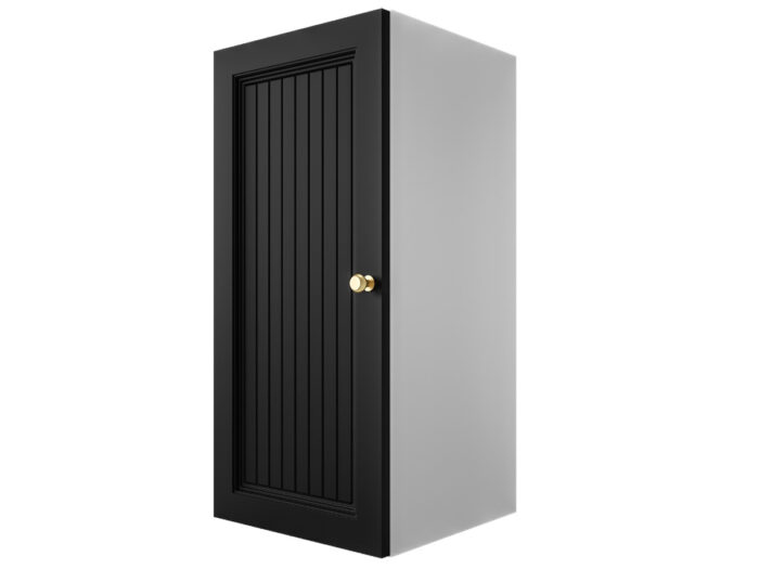 Szafka Modułowa 75x35 CM - Stwórz Własny Zestaw Mebli - Frezowane Malowane Fronty MDF - SN3 Biało Czarna