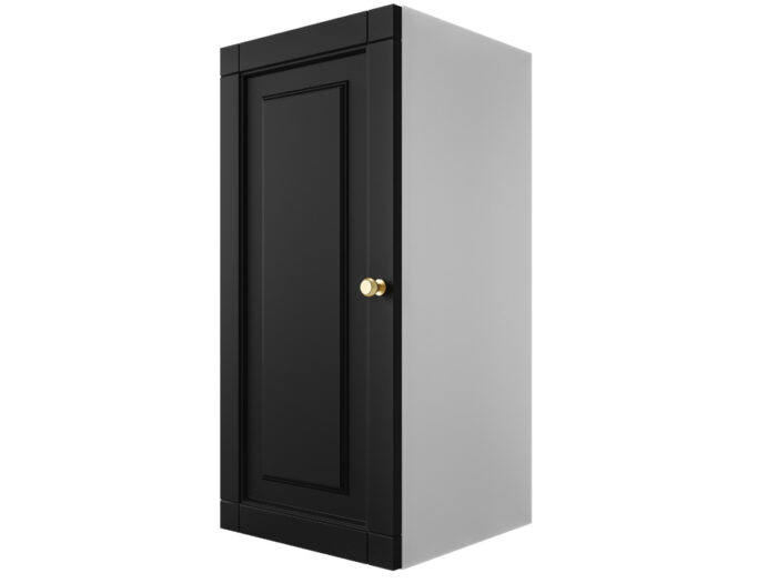 Szafka Modułowa 75x35 CM - Stwórz Własny Zestaw Mebli - Frezowane Malowane Fronty MDF - SN3 Biało Czarna