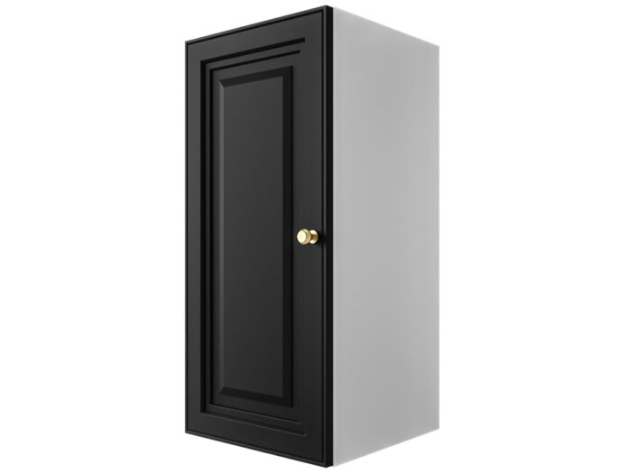 Szafka Modułowa 75x35 CM - Stwórz Własny Zestaw Mebli - Frezowane Malowane Fronty MDF - SN3 Biało Czarna