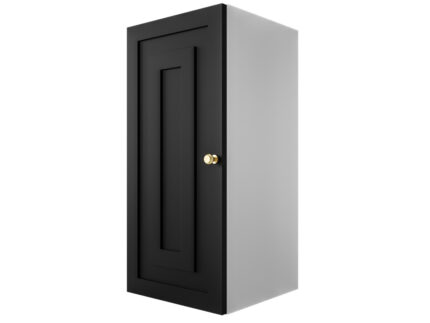 Szafka Modułowa 75x35 CM - Stwórz Własny Zestaw Mebli - Frezowane Malowane Fronty MDF - SN3 Biało Czarna