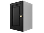 Szafka Modułowa 55x35 CM - Stwórz Własny Zestaw Mebli - Frezowane Malowane Fronty MDF - SN2 Biało Czarna