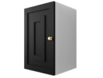 Szafka Modułowa 55x35 CM - Stwórz Własny Zestaw Mebli - Frezowane Malowane Fronty MDF - SN2 Biało Czarna