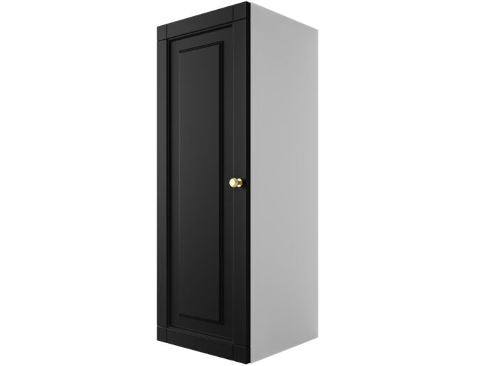 Szafka Modułowa 95x35 CM - Stwórz Własny Zestaw Mebli - Frezowane Malowane Fronty MDF - SN4 Biało Czarna