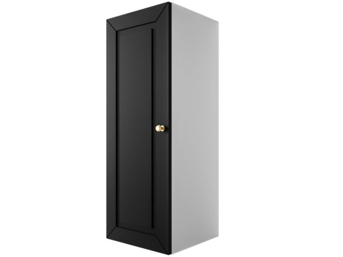 Szafka Modułowa 95x35 CM - Stwórz Własny Zestaw Mebli - Frezowane Malowane Fronty MDF - SN4 Biało Czarna