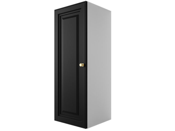 Szafka Modułowa 95x35 CM - Stwórz Własny Zestaw Mebli - Frezowane Malowane Fronty MDF - SN4 Biało Czarna