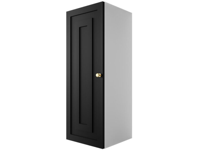 Szafka Modułowa 95x35 CM - Stwórz Własny Zestaw Mebli - Frezowane Malowane Fronty MDF - SN4 Biało Czarna
