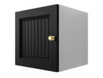 Szafka Modułowa 35X35 CM - Stwórz Własny Zestaw Mebli - Frezowane Malowane Fronty MDF - SN1 Biało Czarna