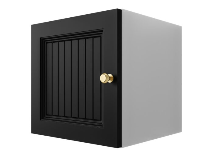 Szafka Modułowa 35X35 CM - Stwórz Własny Zestaw Mebli - Frezowane Malowane Fronty MDF - SN1 Biało Czarna