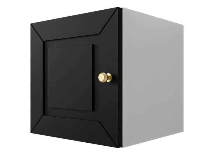 Szafka Modułowa 35X35 CM - Stwórz Własny Zestaw Mebli - Frezowane Malowane Fronty MDF - SN1 Biało Czarna