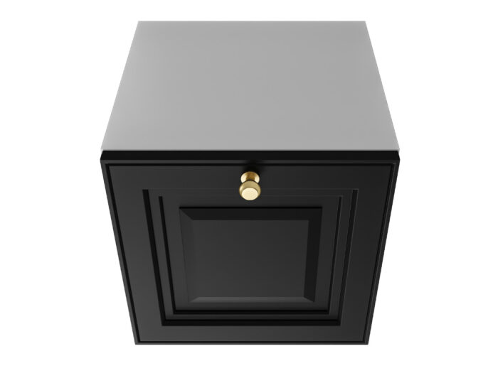 Szafka Modułowa 35X35 CM - Stwórz Własny Zestaw Mebli - Frezowane Malowane Fronty MDF - SN1 Biało Czarna