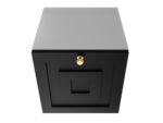 Szafka Modułowa 35X35 CM - Stwórz Własny Zestaw Mebli - Frezowane Malowane Fronty MDF - SN1 Biało Czarna