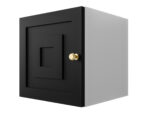 Szafka Modułowa 35X35 CM - Stwórz Własny Zestaw Mebli - Frezowane Malowane Fronty MDF - SN1 Biało Czarna