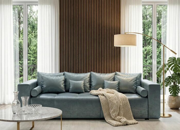 4-Osobowa Kanapa 265 cm Tilia w aranżacji salonu modern
