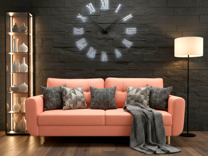 Klasyczna Kanapa Z Funkcją Spania 3 Osobowa Rozkładana Sofa 240 CM + Sprężyna Bonell Pianka Wysokoelastyczna - BIELLA