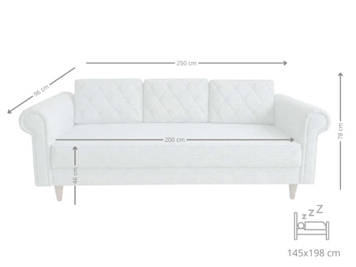 Wymiary sofy Spark