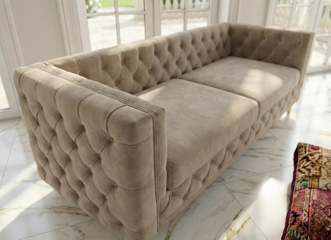 zblizenie-na-pikowany-podlokietnik-sofy-Aspen Zbliżenie na sofę chesterfield Aspen - Sofa Chesterfield 182 cm Aspen