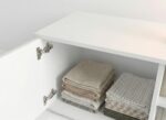 Biała Szafka RTV 100 cm Trend 12 - Komoda Multimedialna - Personalizacja - obrazek 3